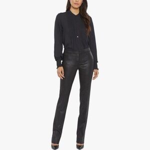 NYDJ Size 6 Black Skinny Straight-Leg Jeans